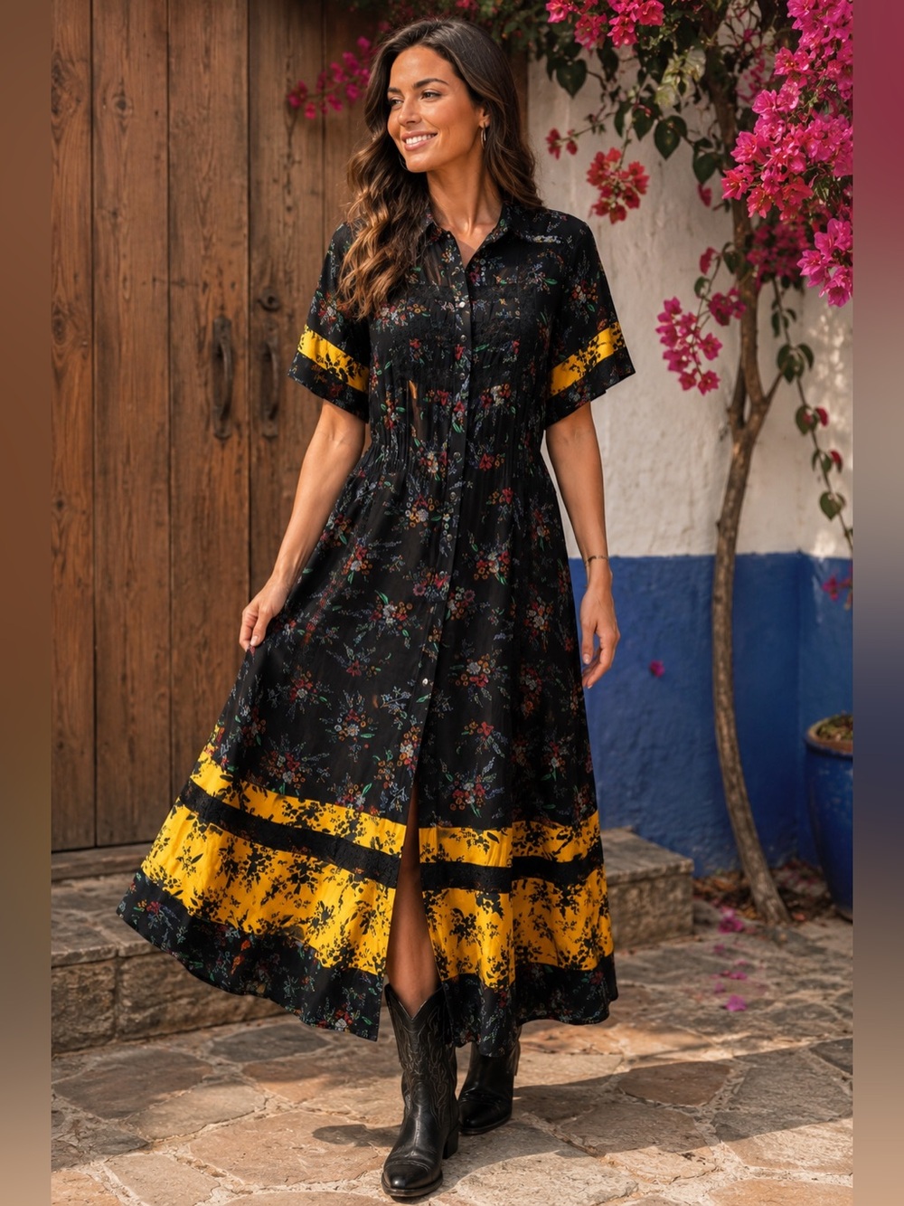 Desigual Atlanta floral shirt dress